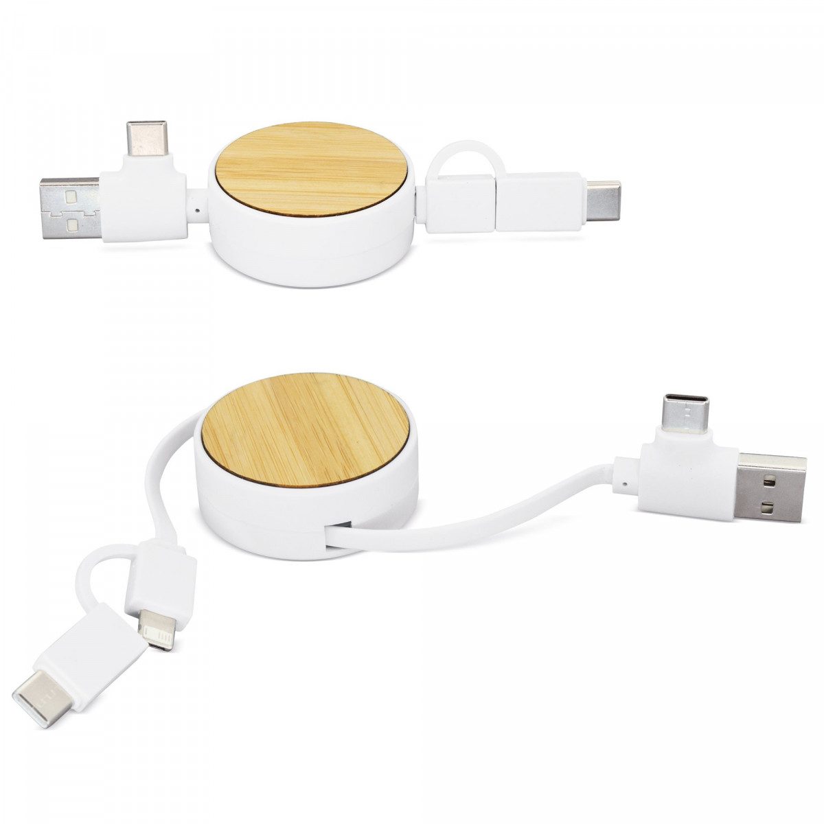 Chargeur multiple en bambou nash