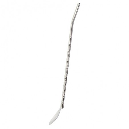 Cuillère paille mélangeur en acier inoxydable queens