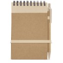 Cahier recyclé avec stylo