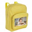 Sac à dos enfant jaune personnalisé avec photo couleur