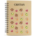 Carnet de monstres personnalisé avec nom