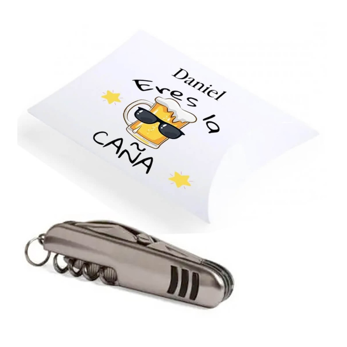 Rasoir en coffret cadeau personnalisé avec adhésif eres la caña