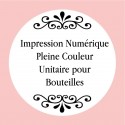 Impression numérique en couleur pour bouteilles personnalisées