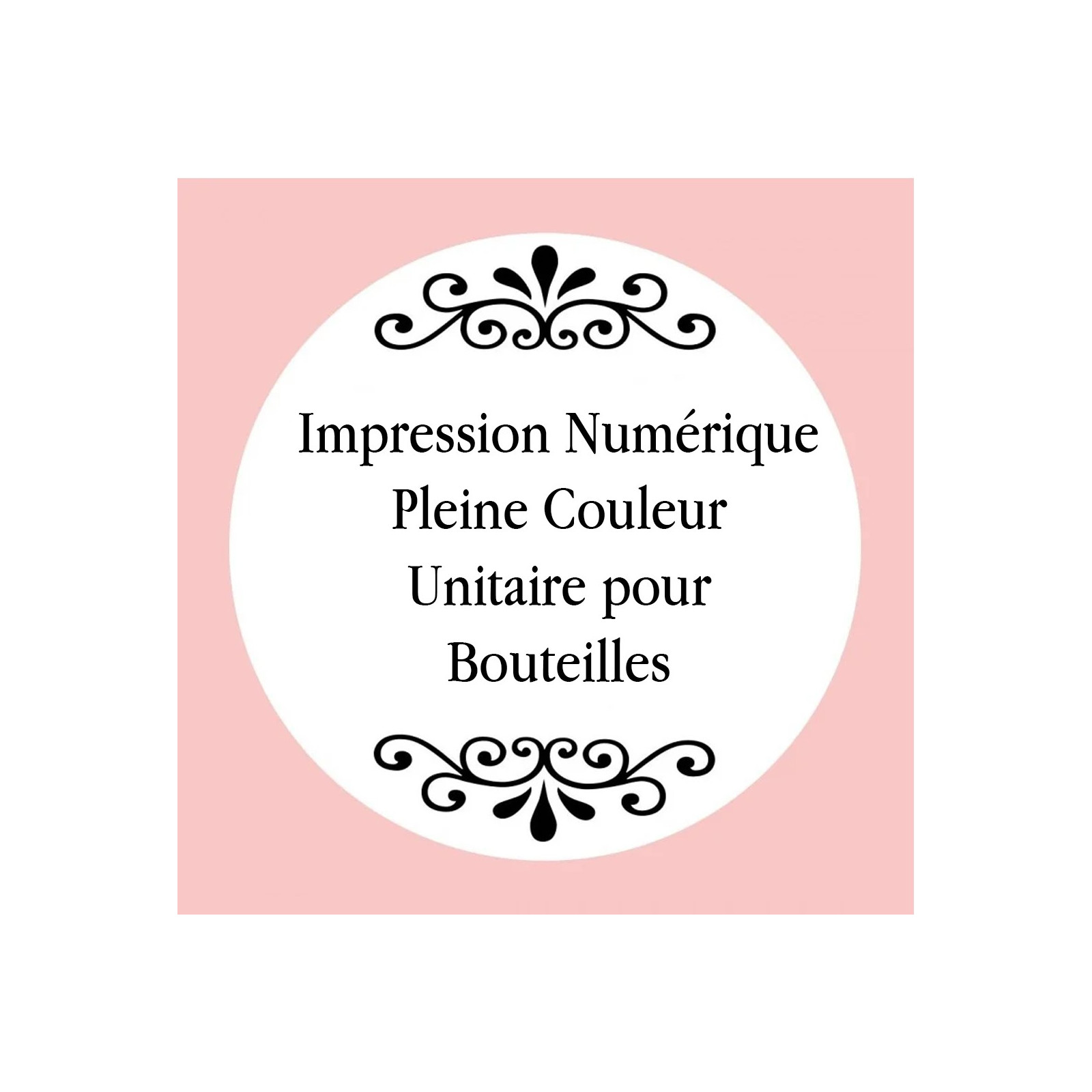 Impression numérique en couleur pour bouteilles personnalisées