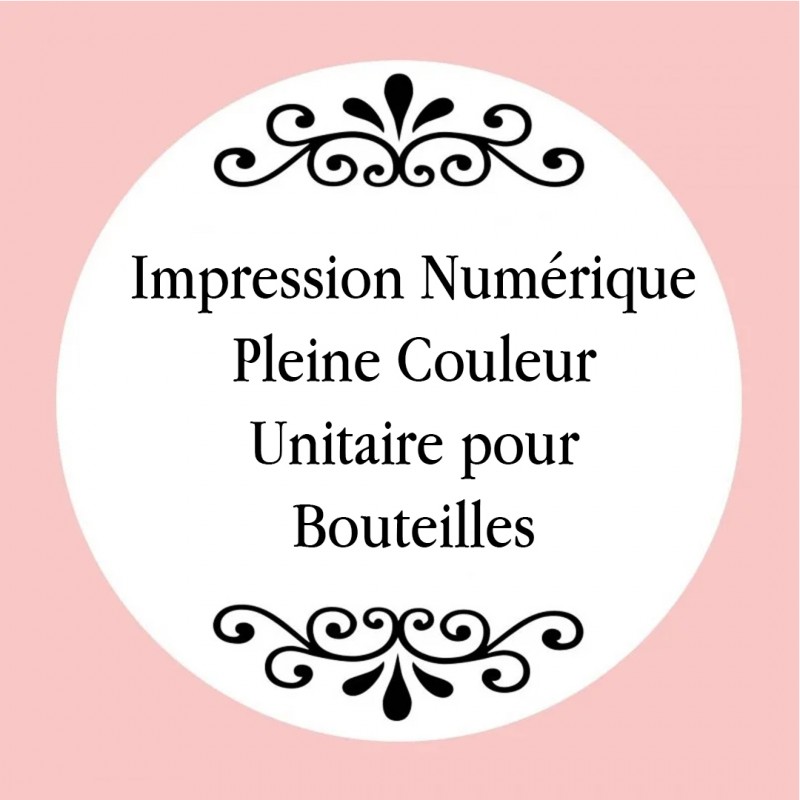 Impression numérique en couleur pour bouteilles personnalisées
