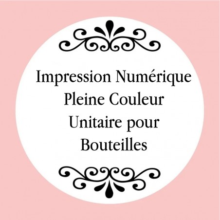 Impression numérique en couleur pour bouteilles personnalisées