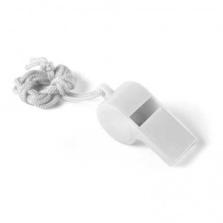 Sifflet blanc gravé au laser avec nom personnalisé