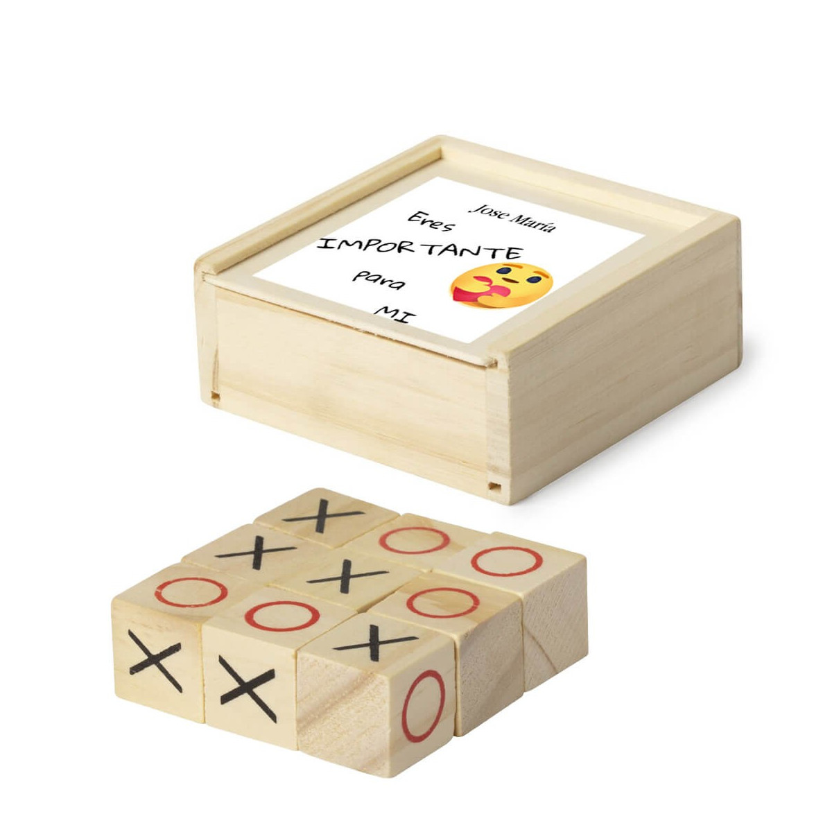 Jeu de morpion personnalisé avec autocollant « Tu es important pour moi »
