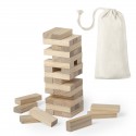 Jeu Jenga présenté dans un sac kraft personnalisé avec un autocollant "Tu es important pour moi".