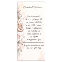 Faire-part de mariage personnalisé avec fleurs et texte
