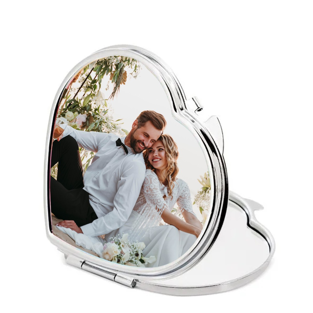 Miroir personnalisé avec photo couleur pour mariages, baptêmes, communions ou entreprises