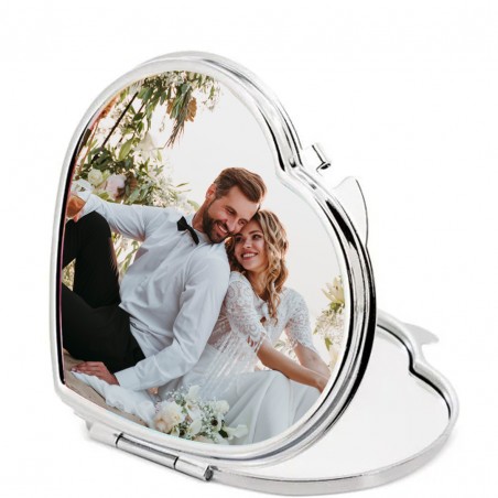 Miroir personnalisé avec photo couleur pour mariages, baptêmes, communions ou entreprises