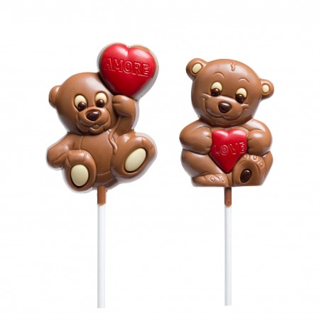 Sucette Chocolat Coeur Ours