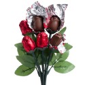 Bouquet de roses en chocolat 6 roses incluses