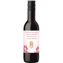 Bouteille de vin de communion personnalisée avec le nom de l'invité et de la fille de communion