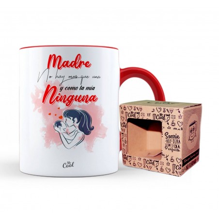 Mug couleur rouge mother there is only one and none like mine
