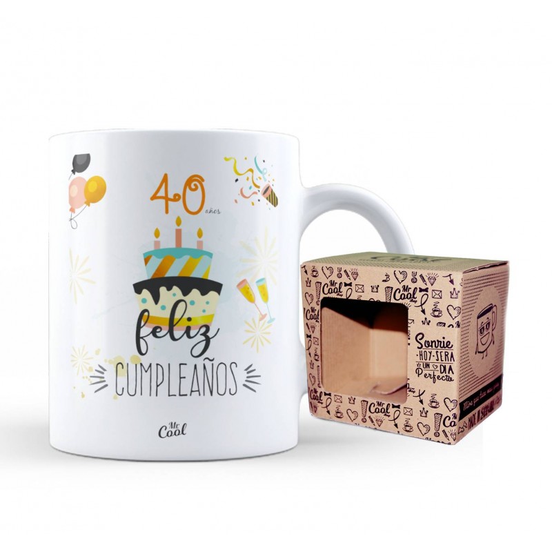 Mug 40 ans joyeux anniversaire