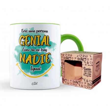 Tasse de couleur verte vous êtes une grande personne comme vous il n y a personne de pareil