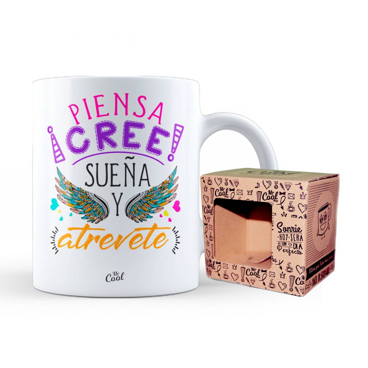 Tasse pense croit rêve et ose
