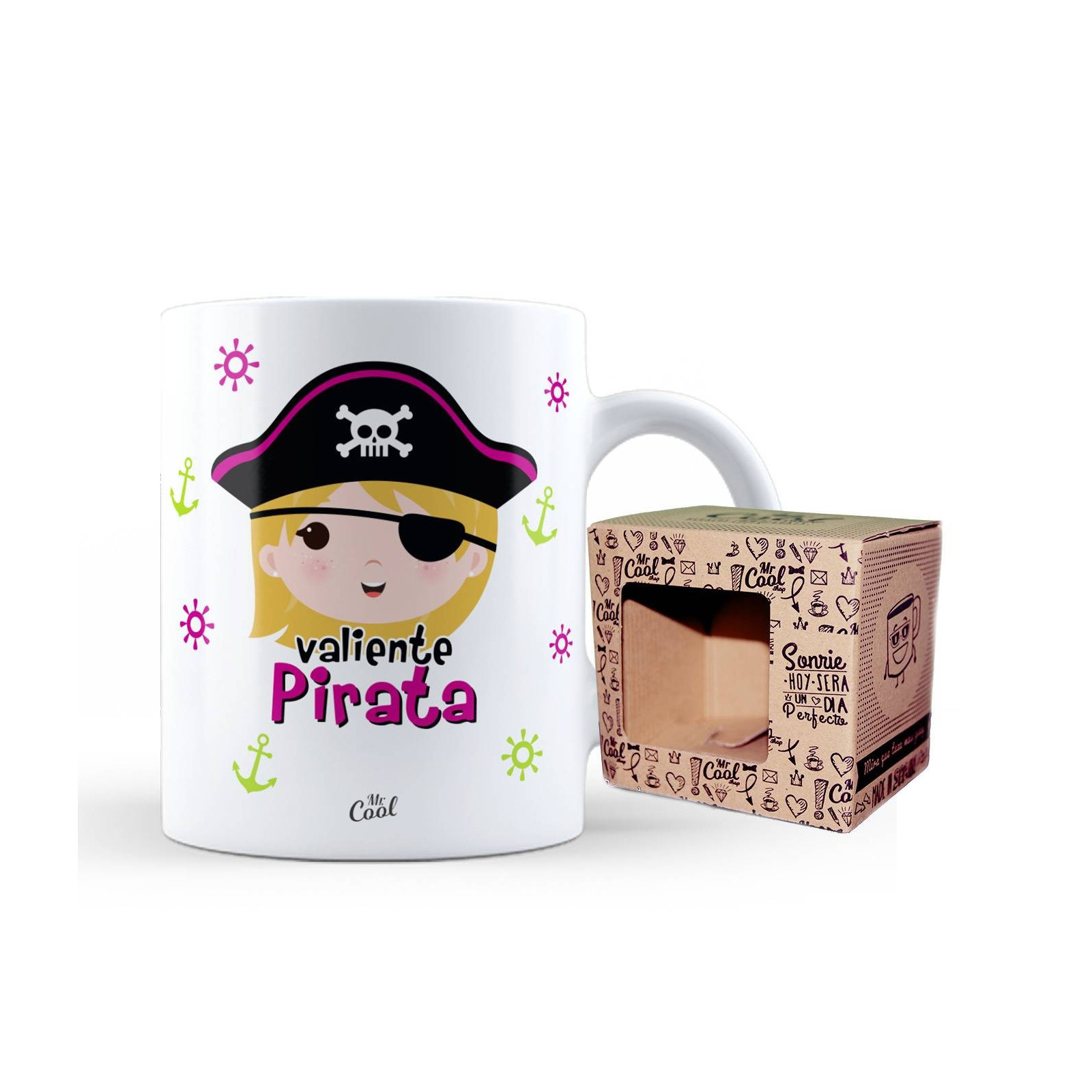 Brave pirate girl mug