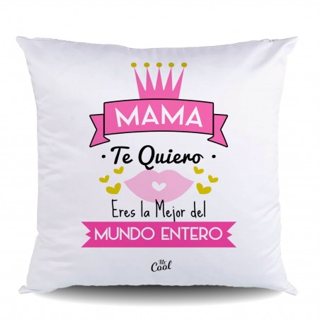 Coussin en polyester maman je t aime tu es la meilleure du monde