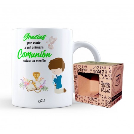 Mug Merci d'être venu à ma Première Communion Molais A...
