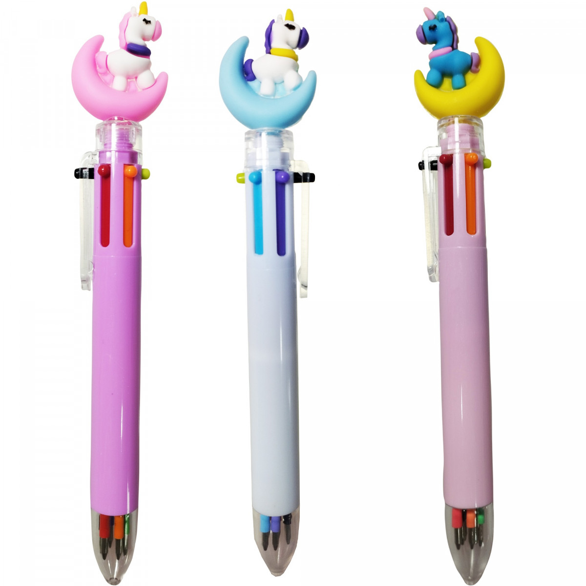 Stylo à bille licorne encre multicolore