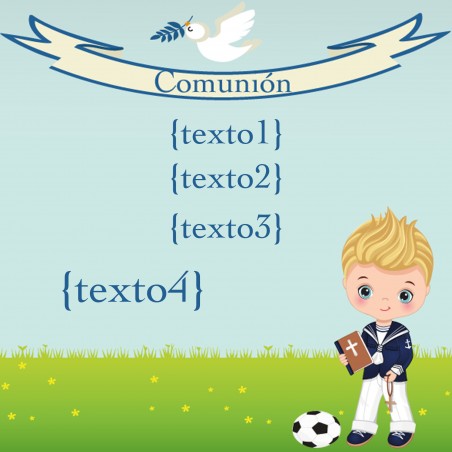 Autocollant de communion carré personnalisé avec les noms des invités