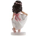 Figurine de gâteau fille communion dansant