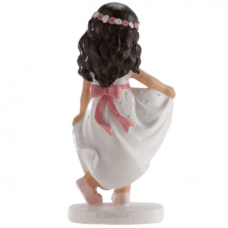 Figurine de gâteau fille communion dansant
