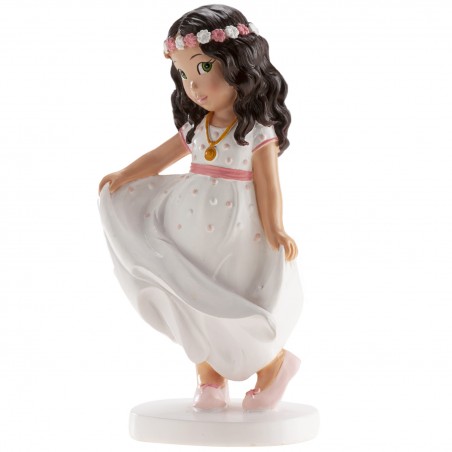 Figurine de gâteau fille communion dansant