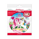 Disque comestible de gâteau de licorne