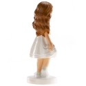 Figure de gâteau communion fille ana avec costume court