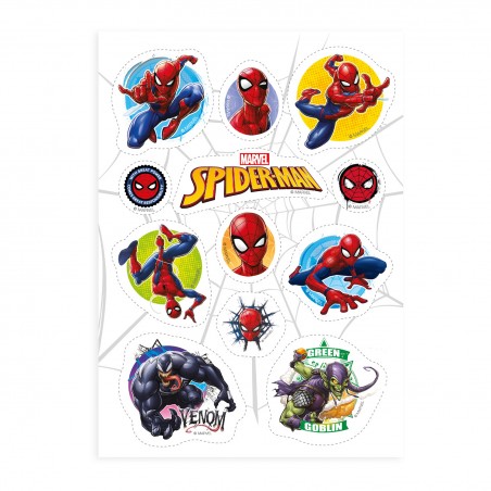 Décoration découpée comestible pour gâteau et cupcake spider man