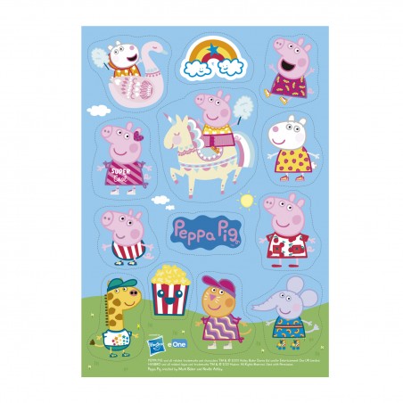 Décoration comestible découpée pour gâteau et cupcake peppa pig