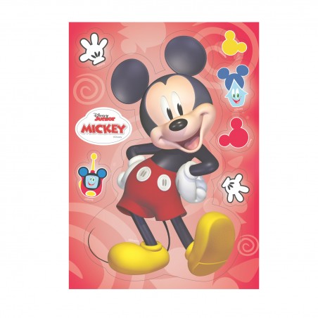 Wafer cake silhouette avec mickey mouse design