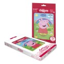 Wafer cake silhouette avec peppa pig design