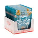 Bougie d anniversaire joyeux anniversaire de couleur bleue