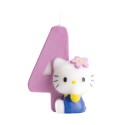 Bougie de gâteau d'anniversaire 4e Hello Kitty Design