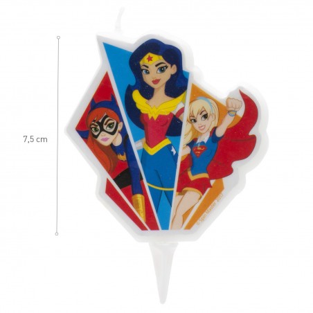 Bougie d'anniversaire super héroïnes filles