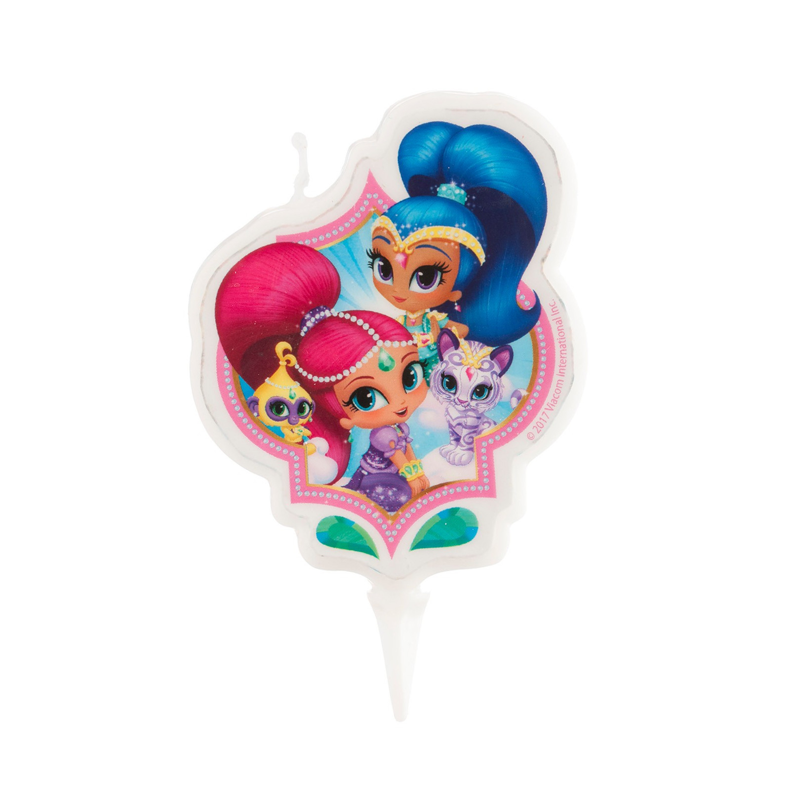 Bougie pour gâteau d'anniversaire avec design Shimmer and Shine