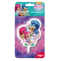 Bougie pour gâteau d'anniversaire avec design Shimmer and Shine