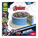 Gaufre comestible pour la décoration de gâteaux modèle Avengers
