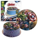 Gaufre comestible pour la décoration de gâteaux modèle Avengers