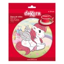 Feuille de gaufrette pour gâteaux avec motif licorne