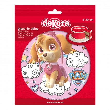 Paw patrol skype design gâteau décoration gaufrette