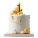 Bougie numéro 1 dorée Élégance et éclat pour votre célébration