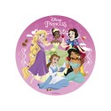 Gaufre comestible pour décoration de gâteau avec design des princesses