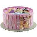 Gaufre comestible pour décoration de gâteau avec design des princesses