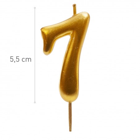 Bougie d'anniversaire numéro 7